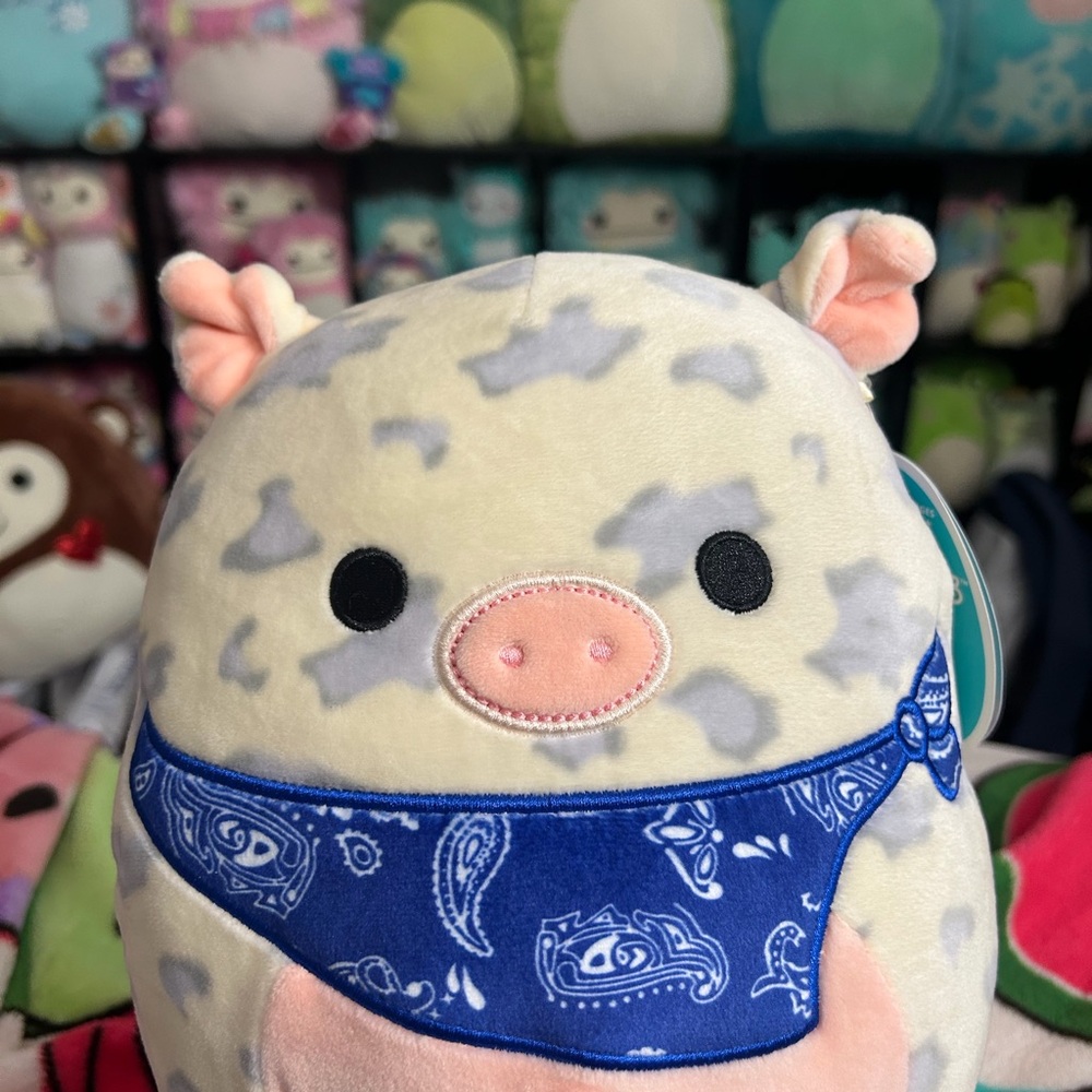 Brand New! Rosie the Pig with Dark Blue Bandana Spring Easter Squishmallow